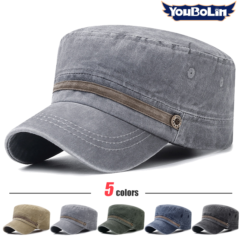 Dad Hat Cotton - Cappello lavato, cappello piatto in cotone