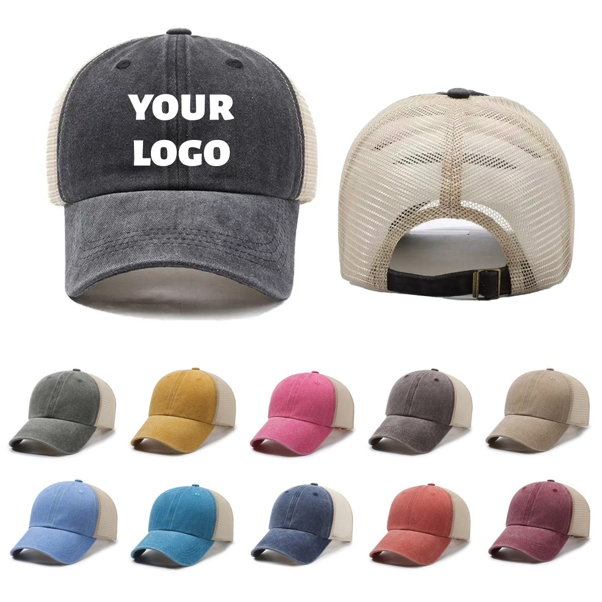 Visor Sun Hat - Cappellino da Baseball in Rete Traspirante