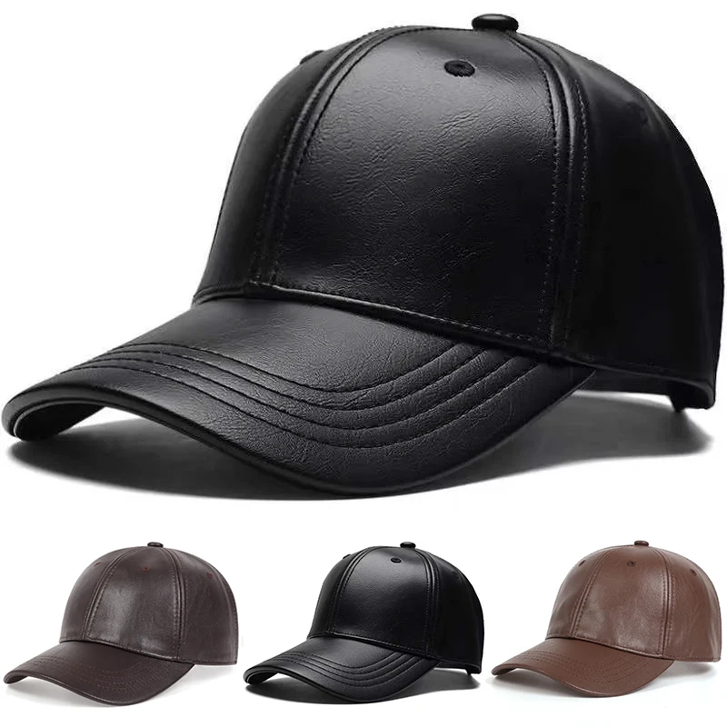 Baseball Cap Structured - Cappellino da baseball unisex in pelle