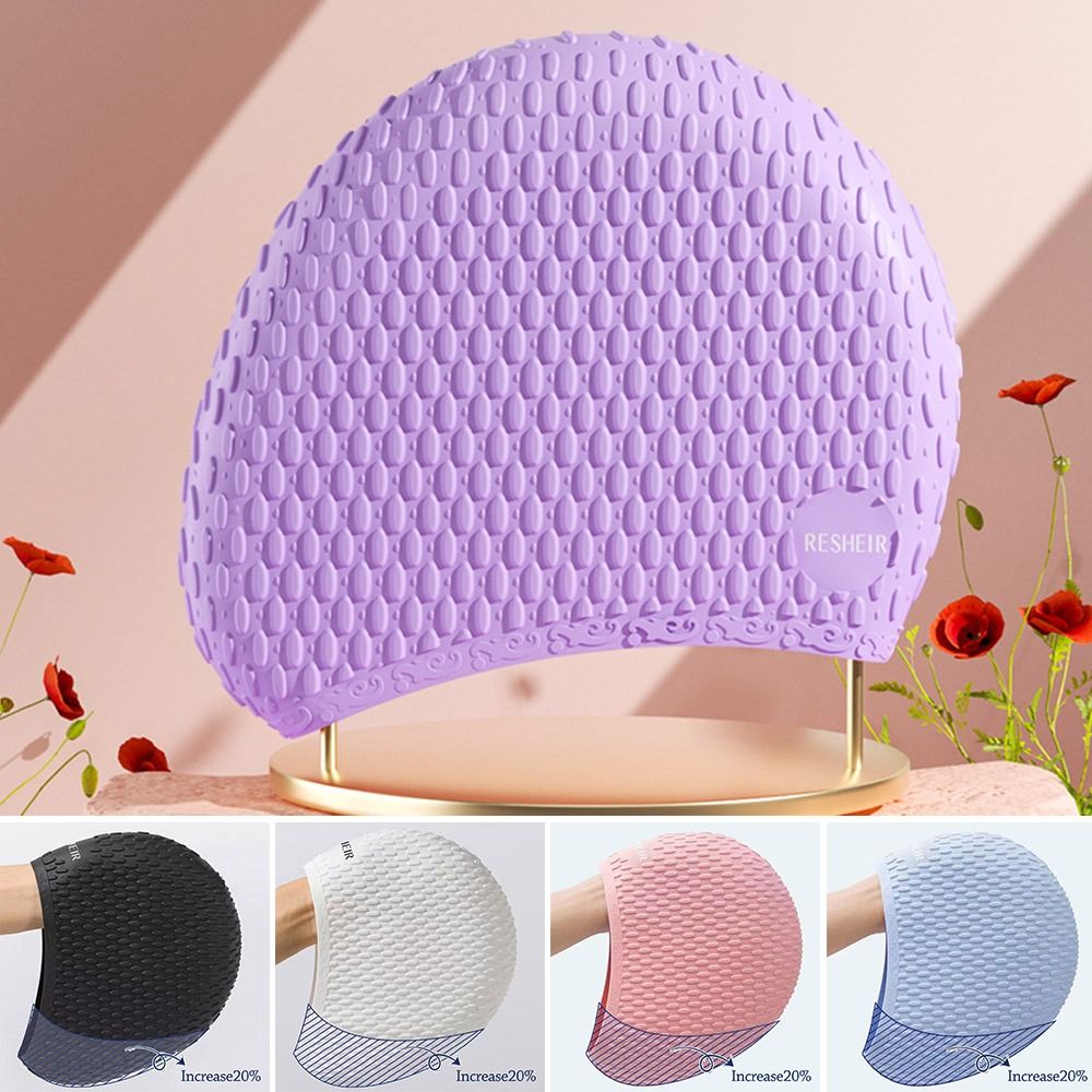 Swim Hat Silicone - Cuffia da nuoto estiva elastica Cuffia