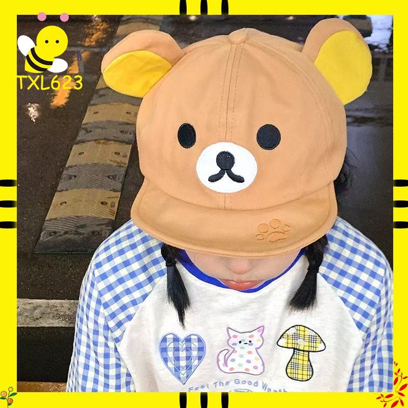 Visor Sun Hat - Cappelli estivi Rilakkuma Bear con cuffia