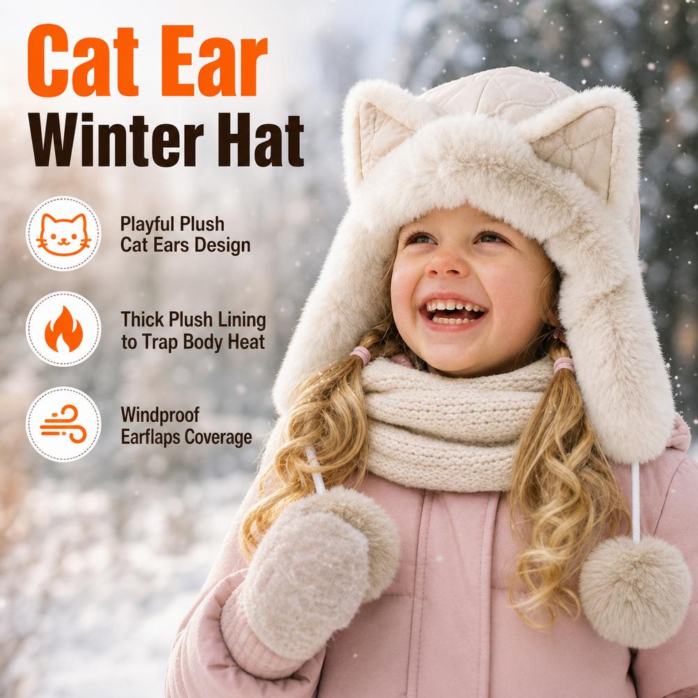 Winter Trapper Hat - Cappello invernale con orecchie di volpe