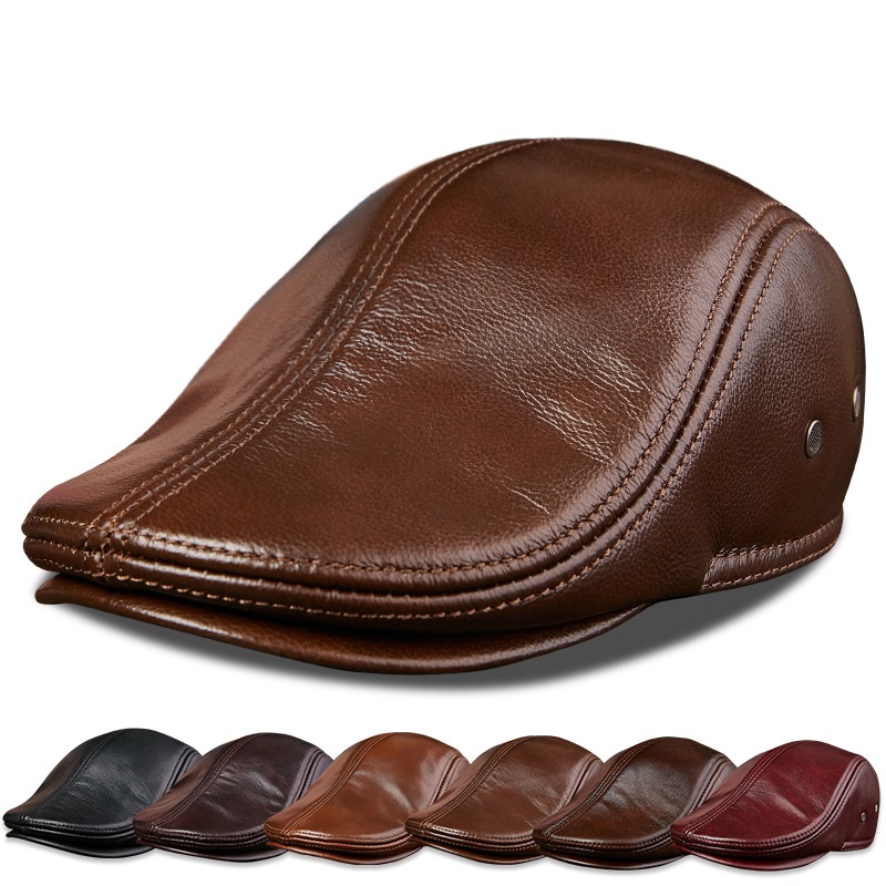 Baseball Cap Structured - Berretti da uomo in vera pelle