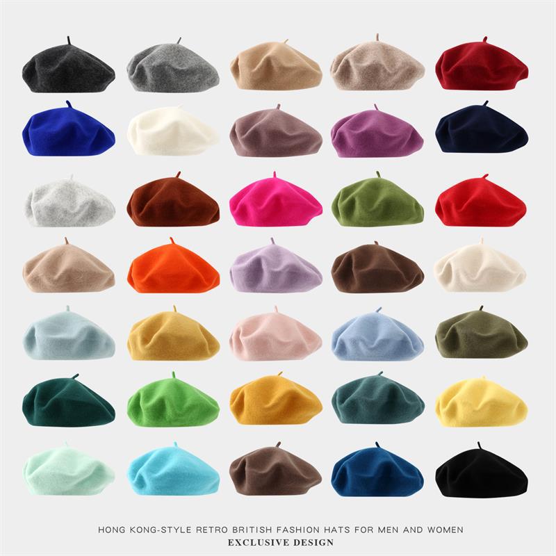 Beret French Wool - Berretto Grande da Donna, Berretti Caldi