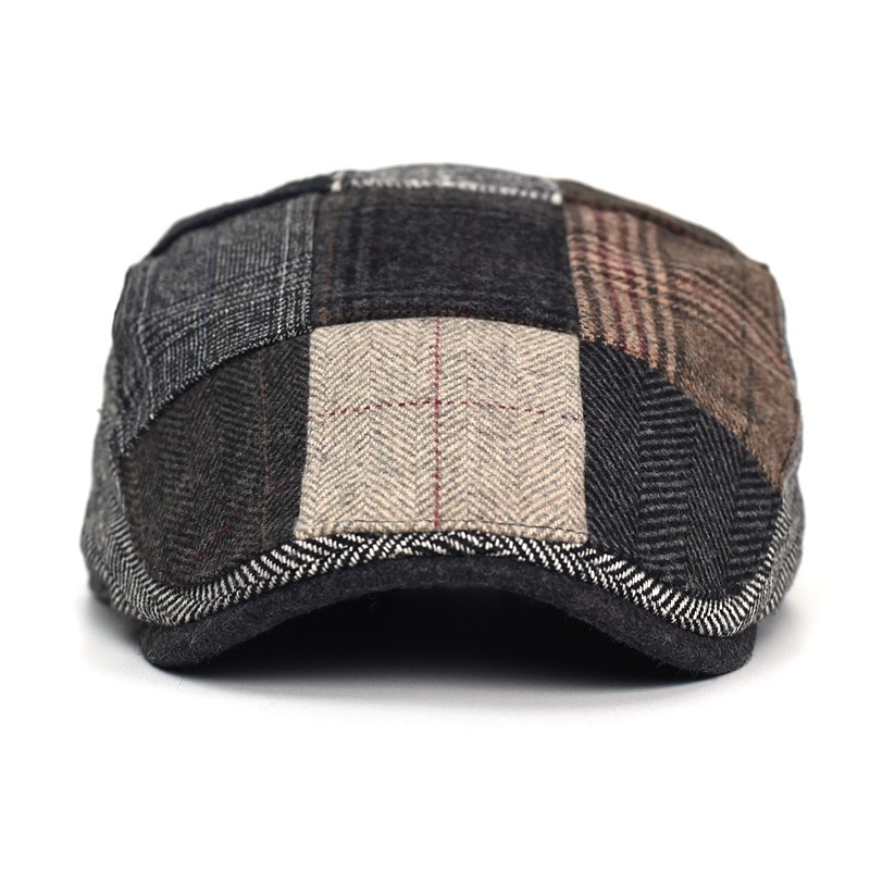 Newsboy Cap Ivy - Cappello da strillone patchwork da uomo