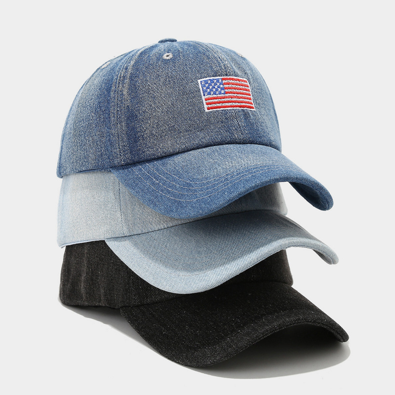 Dad Hat Cotton - Cappellino da Baseball in Denim Vintage