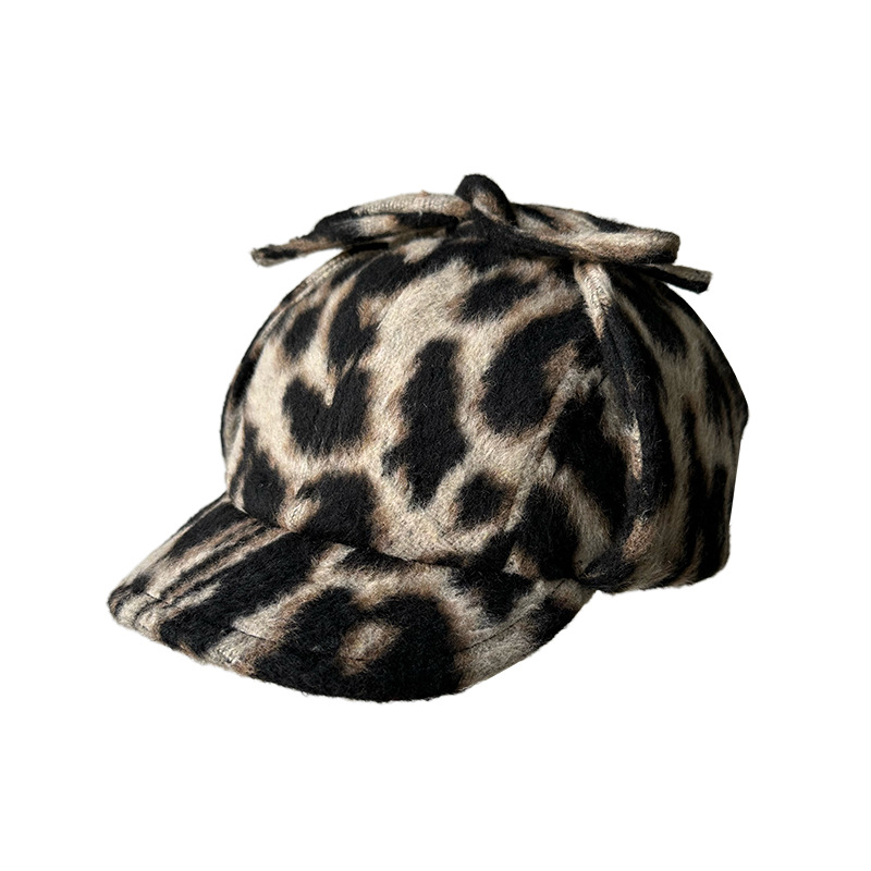 Trapper Hat Ear Flap - Cappello Trapper con Stampa Zebra e