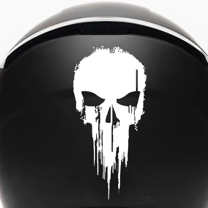 Skull Cap Helmet Liner - Adesivi in vinile impermeabili con scheletro