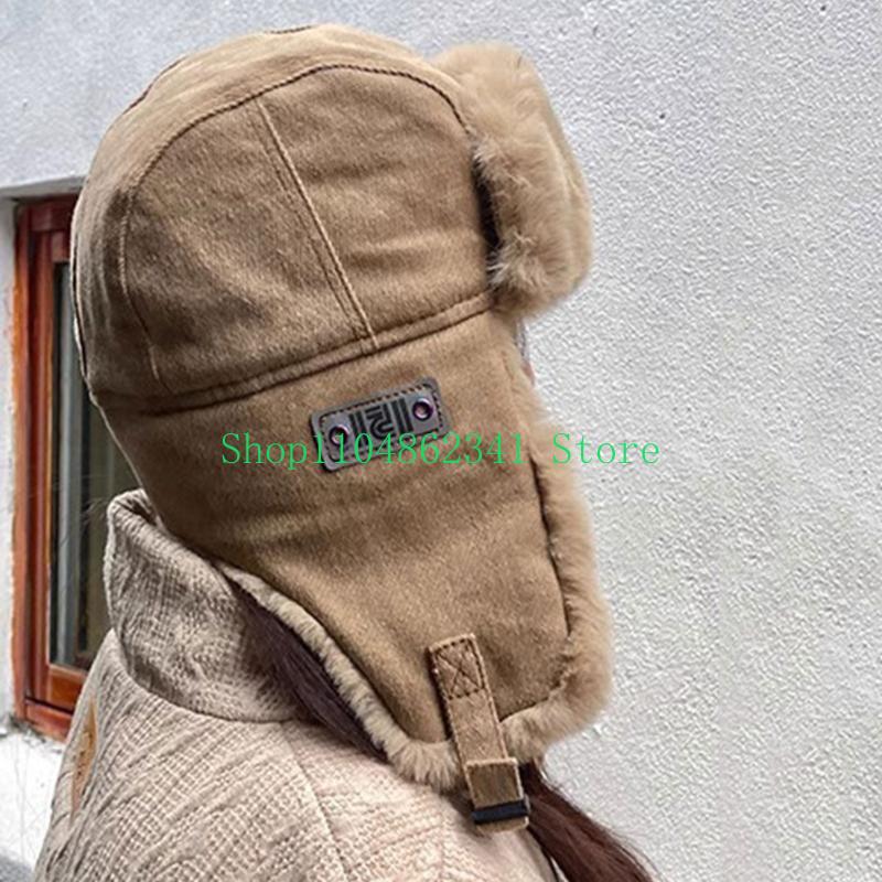 Trapper Hat Ear Flap - 652F Berretti antivento addensati Cappello con