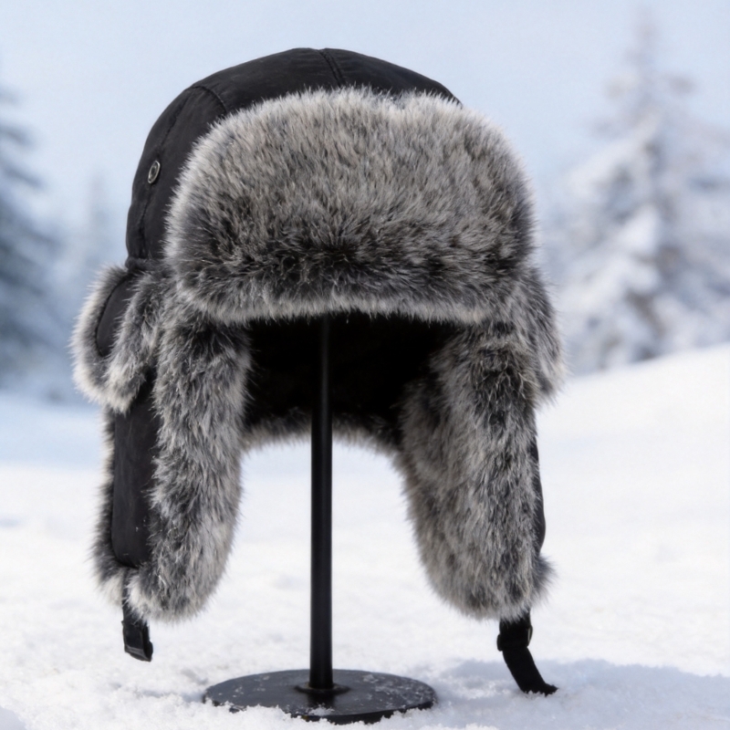 Trapper Hat Ear Flap - Cappello da cacciatore invernale con paraorecchie