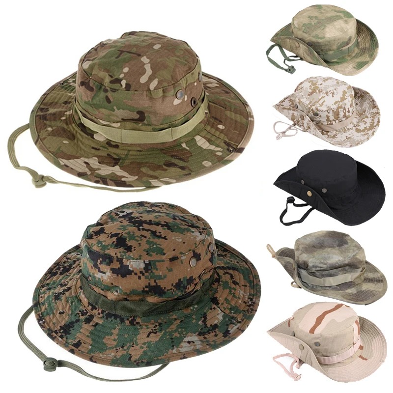 Boonie Hat Tactical - Cappelli Boonie tattici mimetici Cappello da