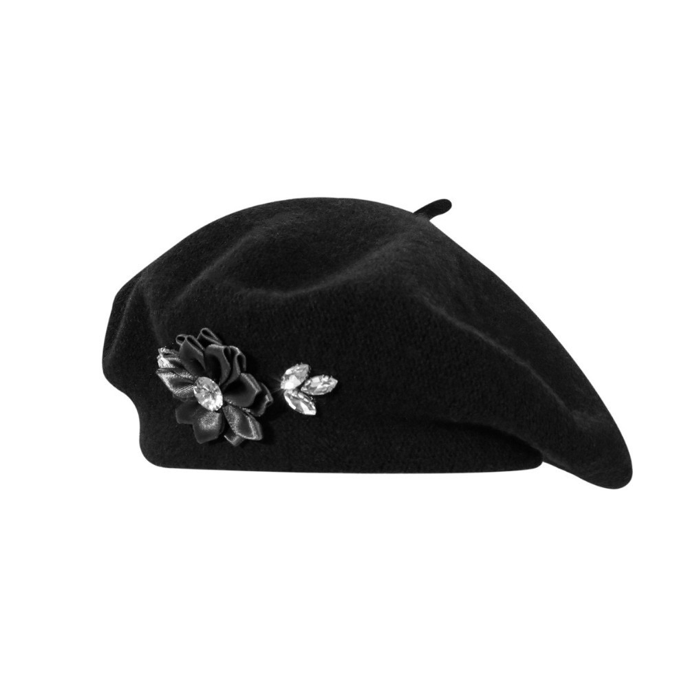 Beret French Wool - Berretto in Lana Tinta Unita alla
