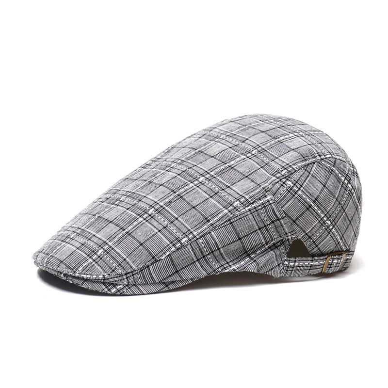 Newsboy Cap Ivy - Berretto Unisex in Cotone a Quadri