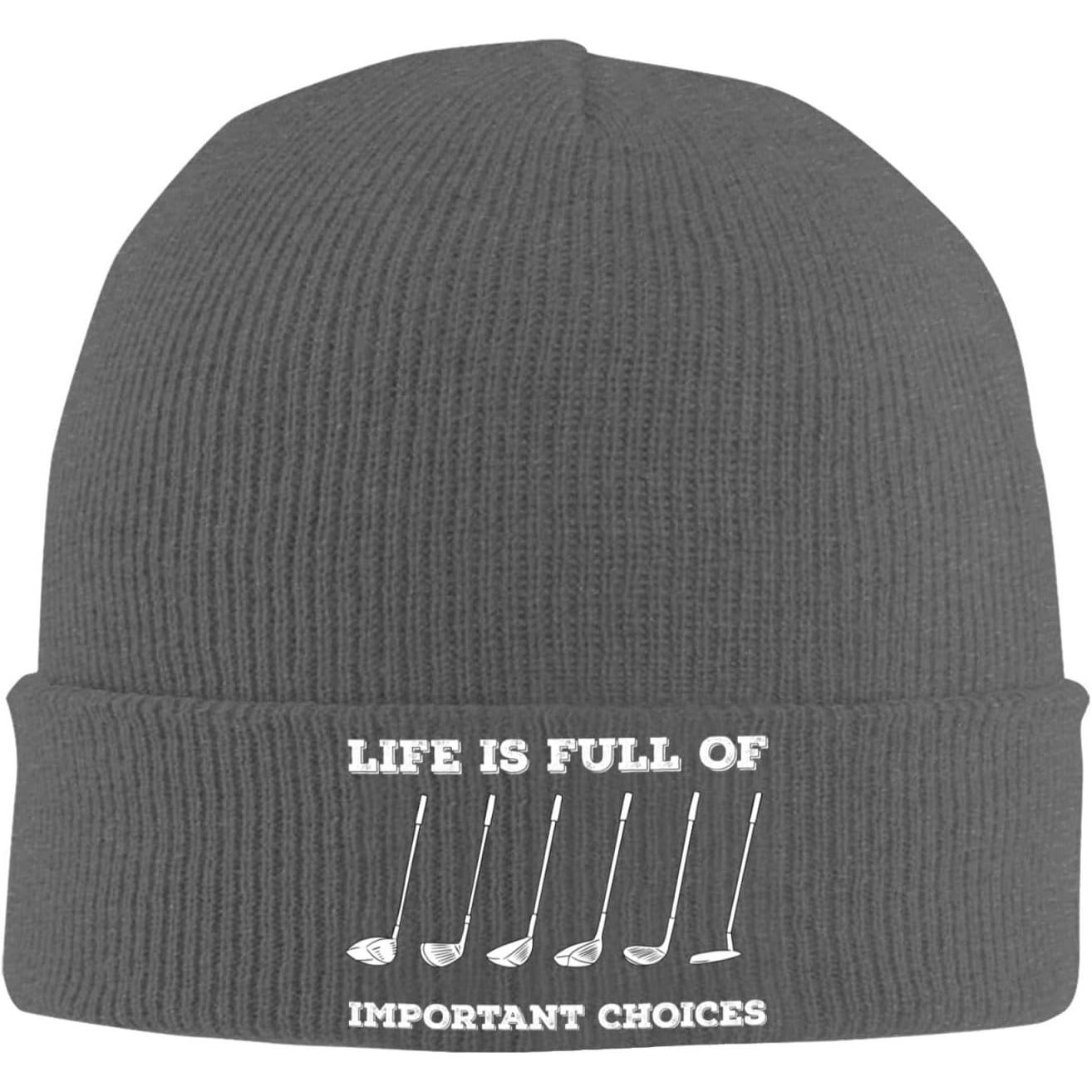 Beanie Cuffed Knit - La vita è piena di scelte