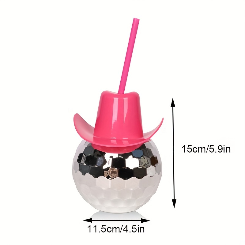 Bicchiere Disco Ball a Forma d - Cowboy Hat Straw recensione e prezzo