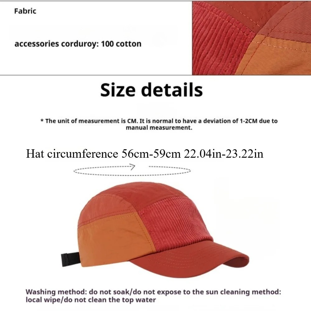 Cappellino da Baseball a 5 Pan - Corduroy Cap 5 Panel recensione e prezzo