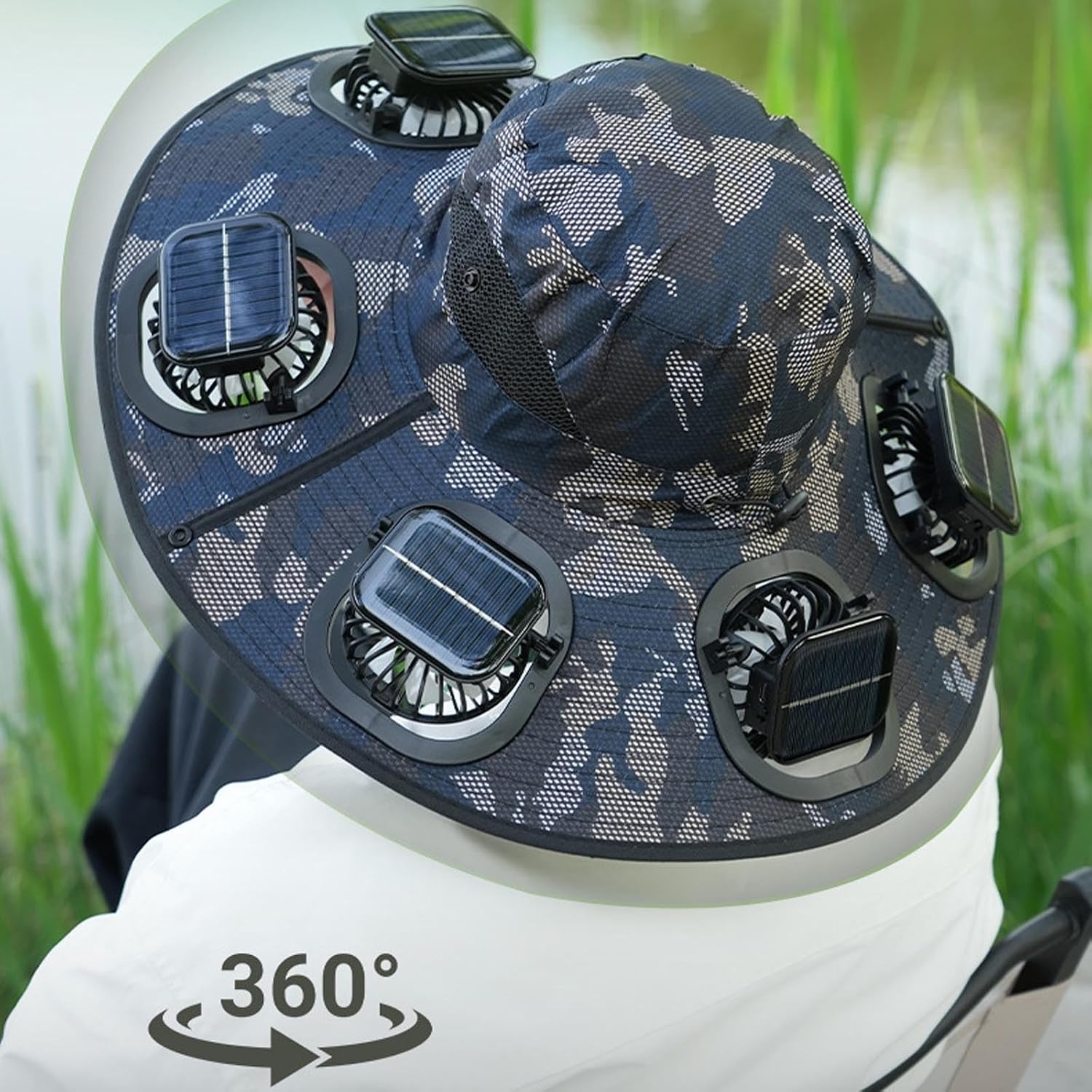 Cappello con 6 ventole solari, - Sun Hat Wide Brim recensione e prezzo