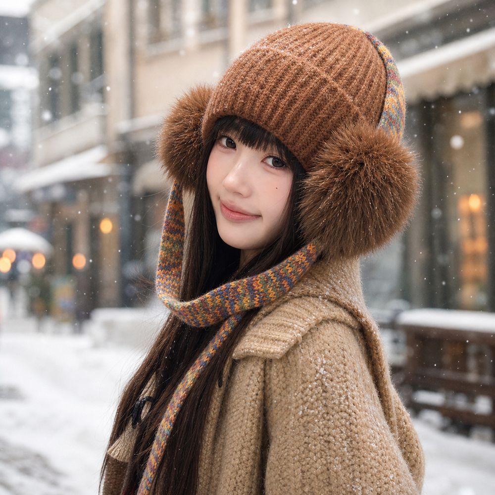 Berretto Retrò in Maglia con P - Beanie Cuffed Knit recensione e prezzo