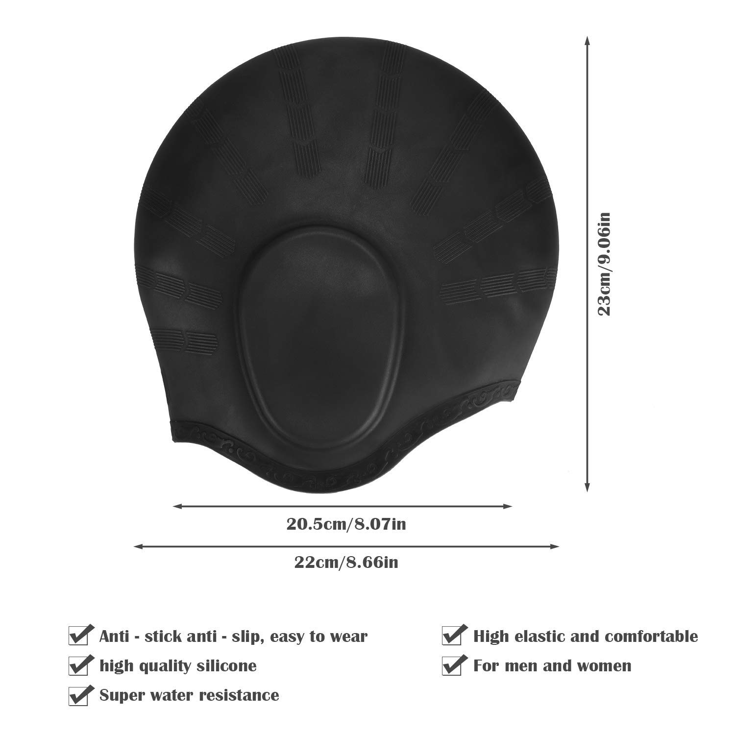 Cuffia da nuoto elastica alta  - Swim Hat Silicone recensione e prezzo