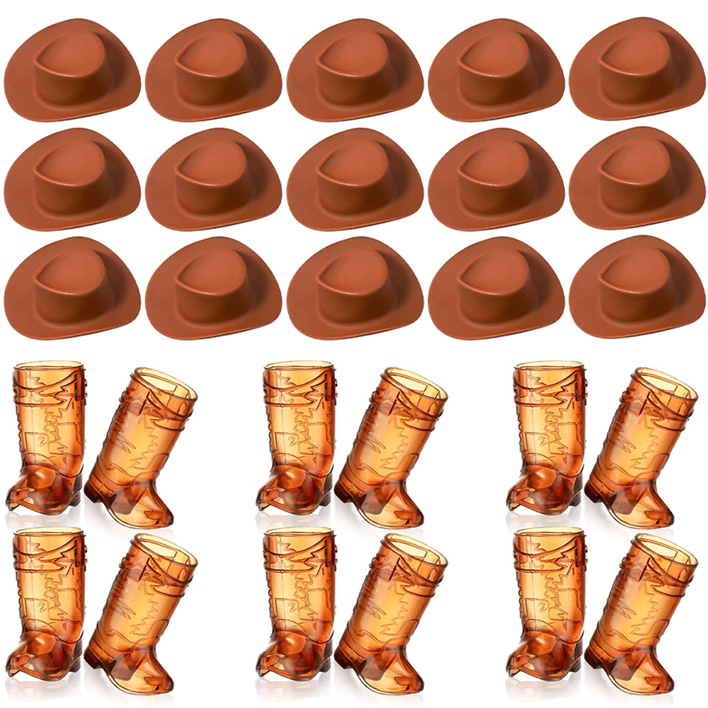 27 pezzi mini occhiali da cowb - Cowboy Hat Straw recensione e prezzo