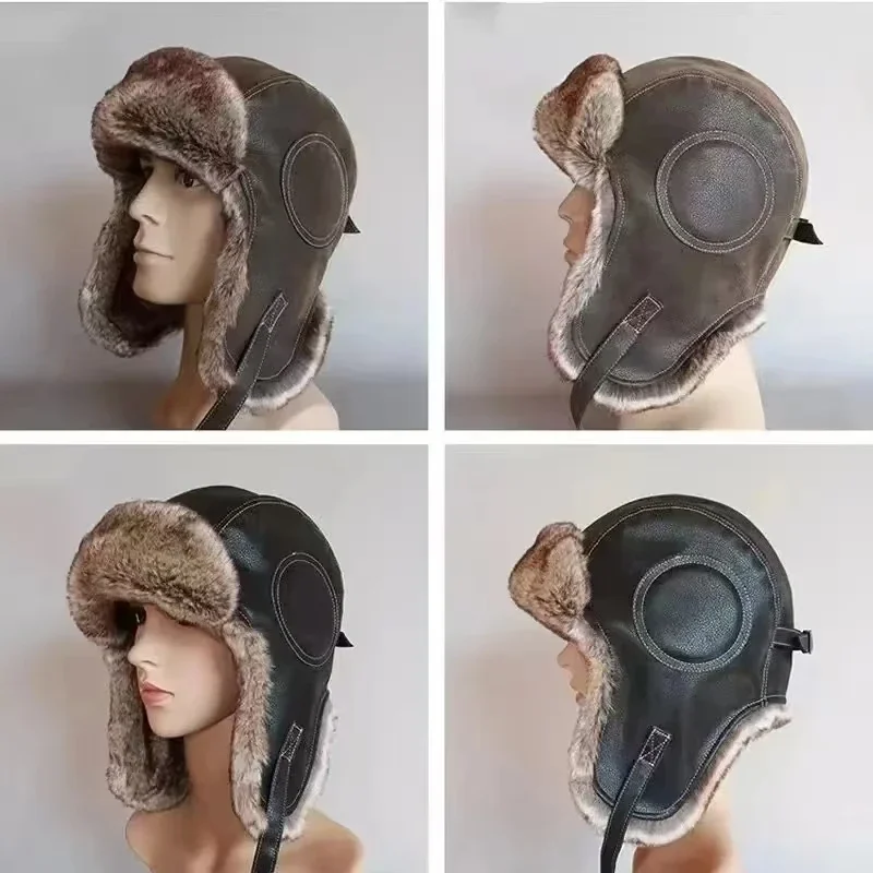 Berretto da neve in pelle con  - Trapper Hat Ear Flap recensione e prezzo