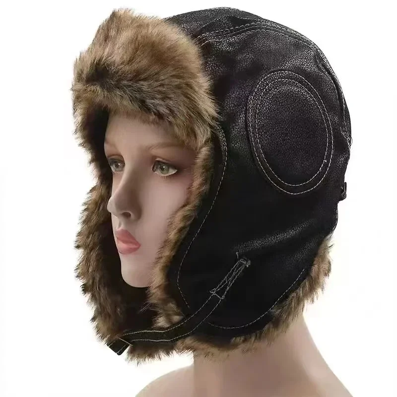 Berretto da neve in pelle con  - Trapper Hat Ear Flap recensione e prezzo