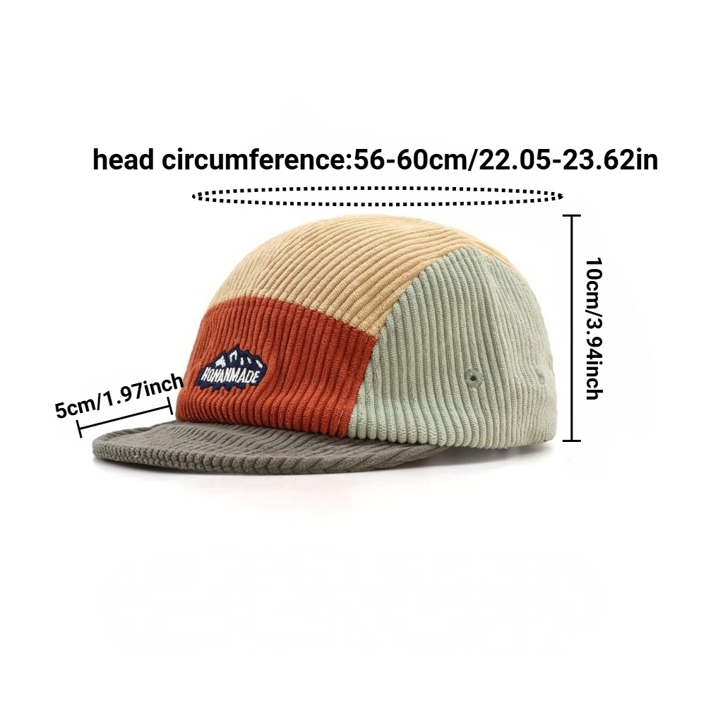 Cappello a 5 Pannelli con Visi - Corduroy Cap 5 Panel recensione e prezzo