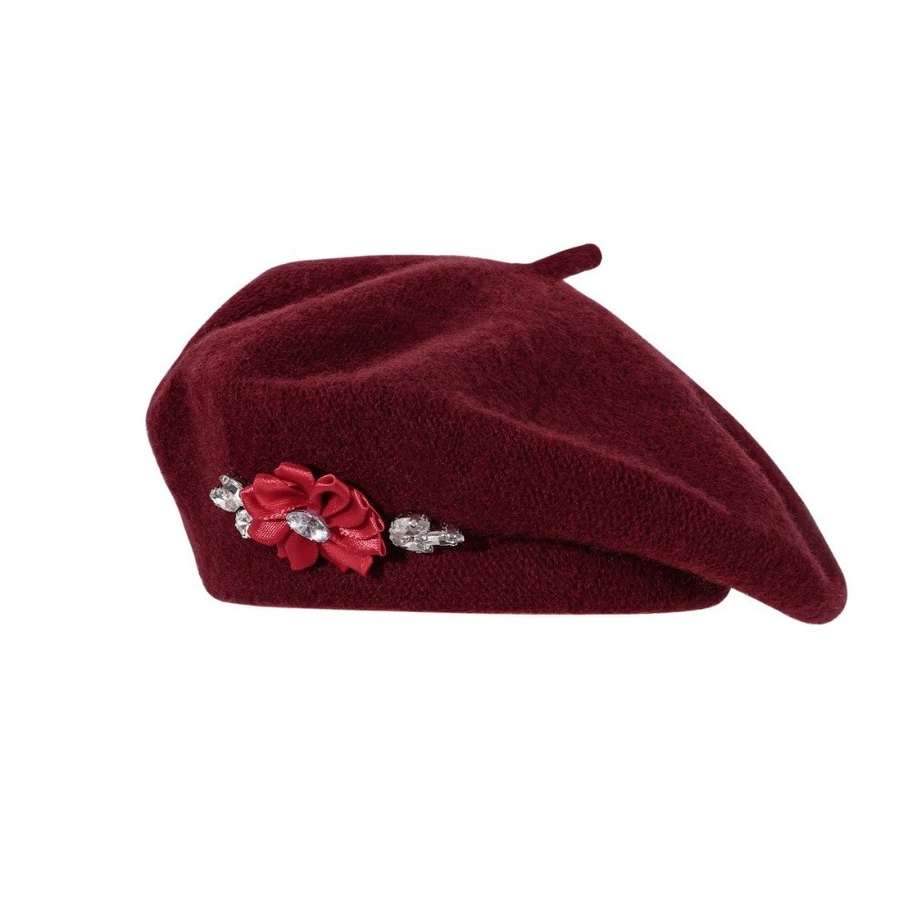 Berretto in Lana Tinta Unita c - Beret French Wool recensione e prezzo